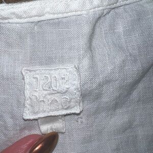 120% Lino White Maxi Dress